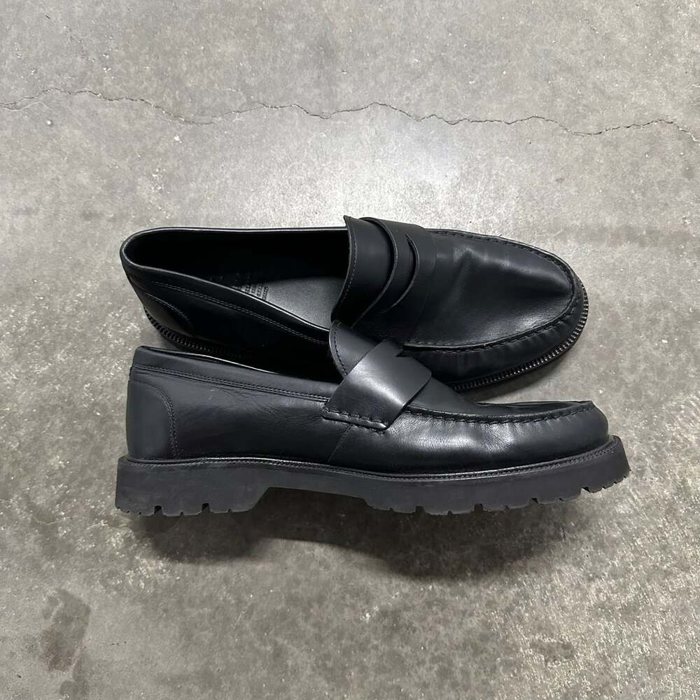 Cole Haan American Classics Penny Loafers 11W Leather Lug Sole Dress Shoes